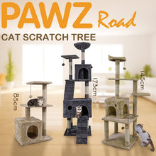 Charger l&#39;image dans la galerie, Cat Tree High Stability Cat Climbing Climber With Ladder Cat Furniture Pet Scratching Post With Hammock Cat Toy Ball jouet chat