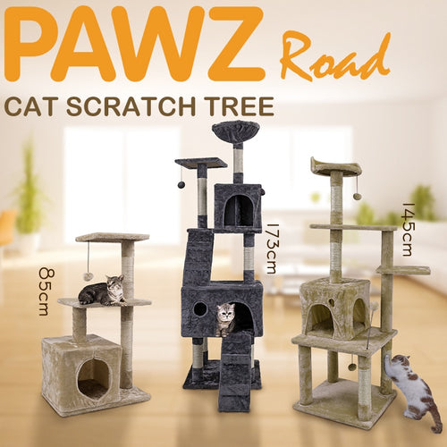 Cat Tree High Stability Cat Climbing Climber With Ladder Cat Furniture Pet Scratching Post With Hammock Cat Toy Ball jouet chat