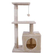 Charger l&#39;image dans la galerie, Cat Tree High Stability Cat Climbing Climber With Ladder Cat Furniture Pet Scratching Post With Hammock Cat Toy Ball jouet chat
