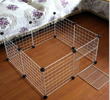 Charger l&#39;image dans la galerie, Foldable Pet Playpen Iron Fence Puppy Kennel House Exercise Training Puppy Kitten Space Dogs Supplies rabbits guinea pig Cage