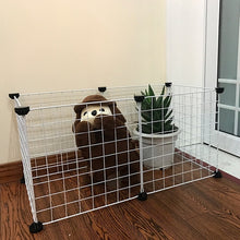 Charger l&#39;image dans la galerie, Foldable Pet Playpen Iron Fence Puppy Kennel House Exercise Training Puppy Kitten Space Dogs Supplies rabbits guinea pig Cage