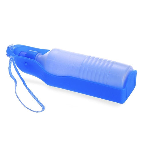 NOCM 500 ml Blue Gourde with Portable water dispenser bottle for Dog Chat