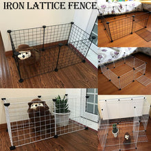 Charger l&#39;image dans la galerie, Foldable Pet Playpen Iron Fence Puppy Kennel House Exercise Training Puppy Kitten Space Dogs Supplies rabbits guinea pig Cage