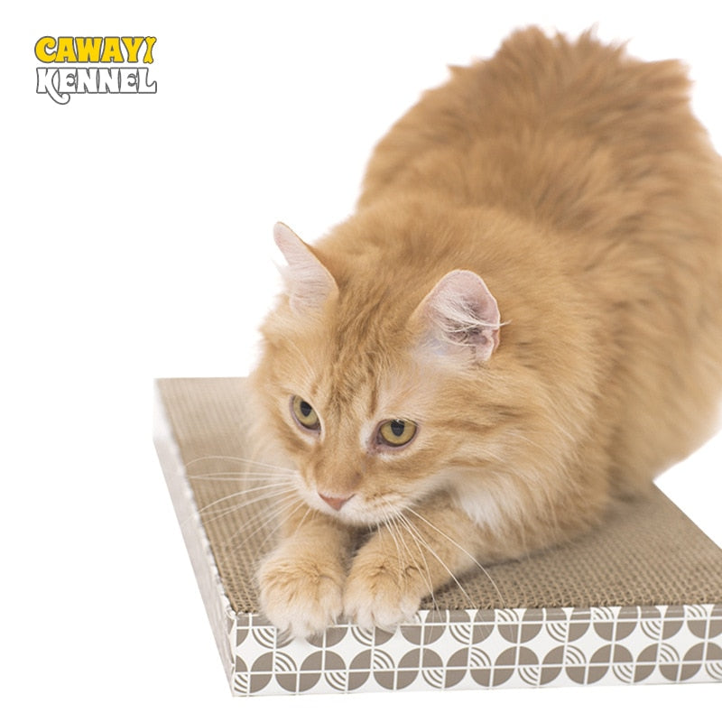 CAWAYI KENNEL Pet Cat Paper Scraper Board Kitten Scratching Post For Cats Scratcher rascador gato drapak dla kota grattoir chat