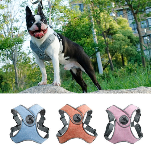 Pet Supplies Reflective Dog Collar Harness For Small Medium Dog Harnesses Vest Puppy Dogs Chest Strap Chihuahua Collier Chien