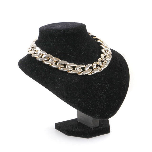 1Pcs Chain Dog Collar - Pet Training Collars, Plastic Heavy Duty Necklace Choke for Pitbulls, Bulldogs, Mastiffs, Big Breeds