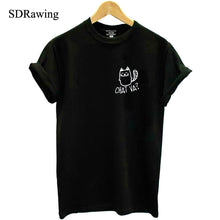 Charger l&#39;image dans la galerie, Funny chat va cat print womens cotton t shirt for cat lover cute kitty Graphic Tees Hipster Tumblr summer tops drop ship
