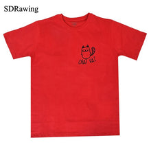 Charger l&#39;image dans la galerie, Funny chat va cat print womens cotton t shirt for cat lover cute kitty Graphic Tees Hipster Tumblr summer tops drop ship